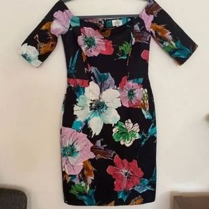Milly Floral Off the Shoulder Dress